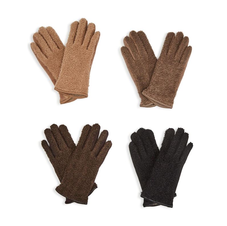 sherpa handschuhe Sherpa Look Gloves (Black)