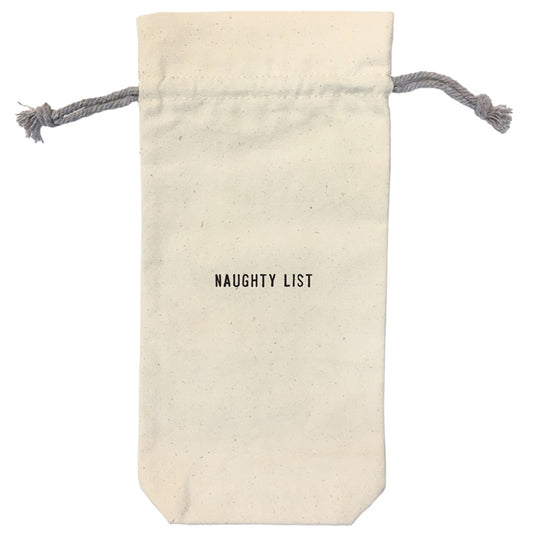 Naughty List - Canvas Wine Bag - Mellow Monkey