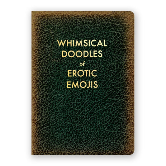 Whimsical Doodles of Erotic Emojis (Medium: 7-in x 5-in) - Blank Journal - Mellow Monkey