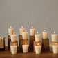 Flaire Party Pack - Set of 12 Unscented Votive Candles In Box - 2-in - Mellow Monkey