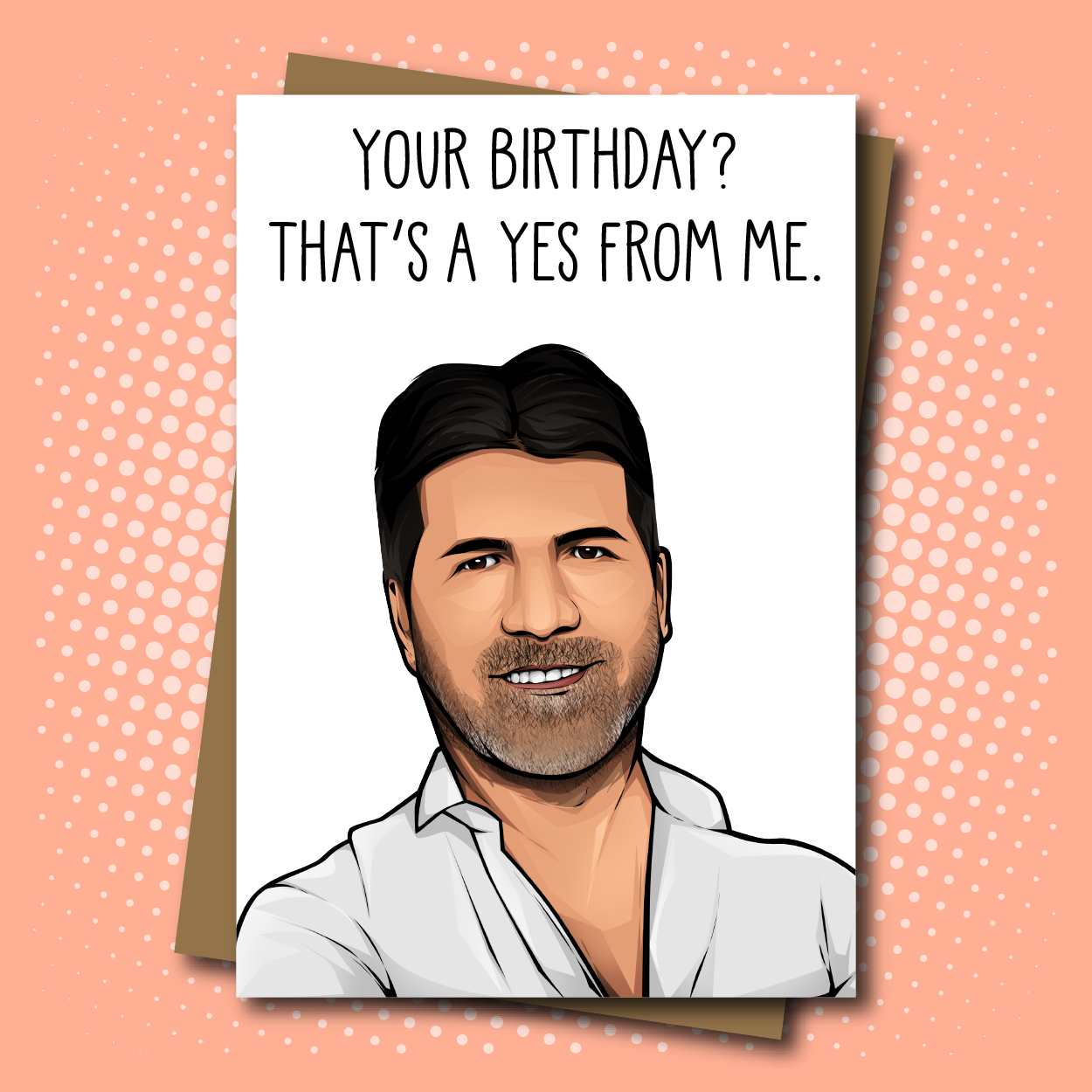 Your Birthday? That's A Yes From Me Jumbo Greeting Card Mellow Monkey