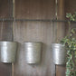 Vintage Wall Rod with Hanging Buckets 32-in - Mellow Monkey