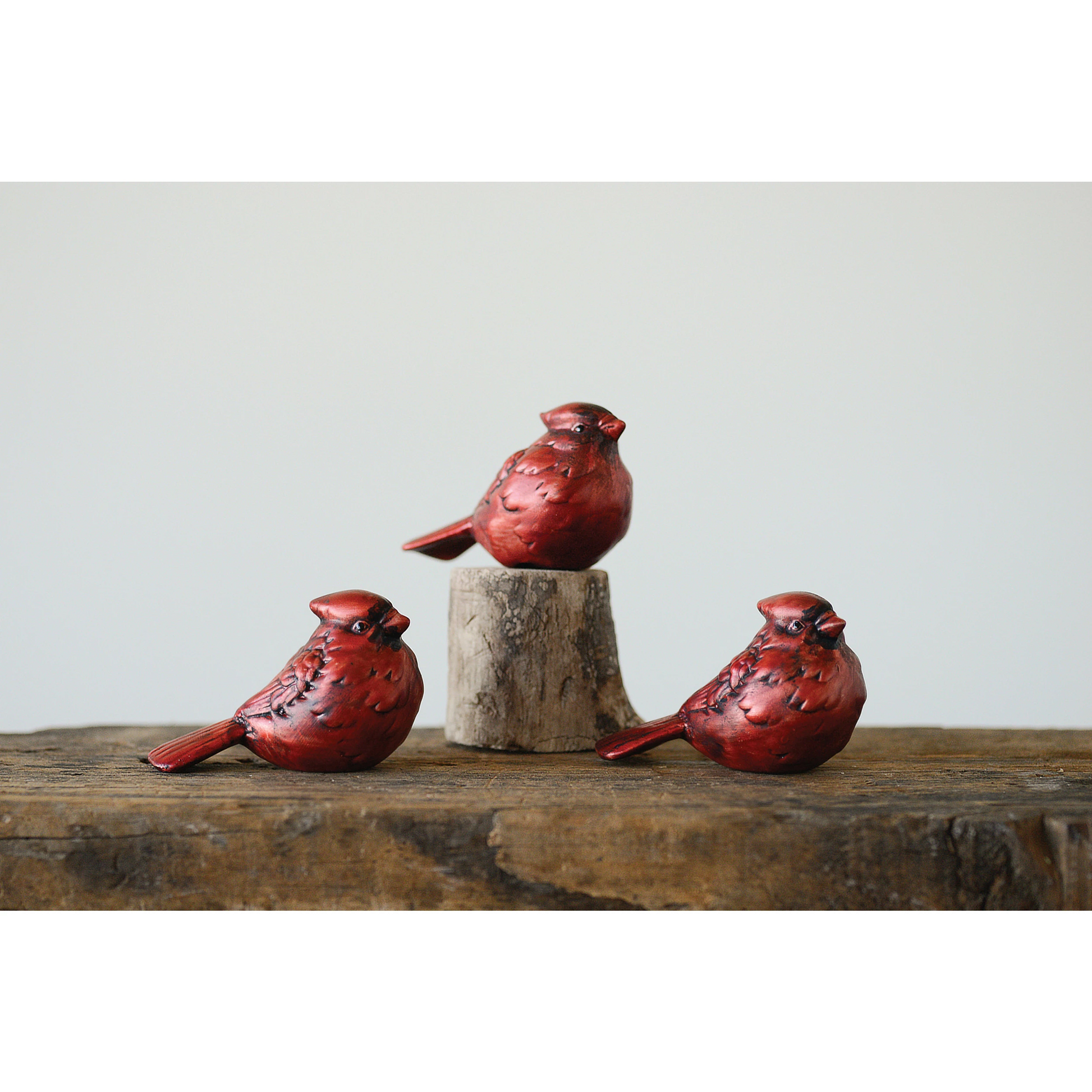 Ceramic Cardinal - 3 Styles - 3.5-in - Mellow Monkey