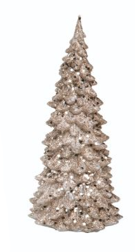 Gold Light Up Christmas Tree - 5-in - Mellow Monkey