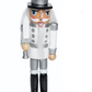 Classic Wood Nutcracker Ornament - 5-in - Mellow Monkey