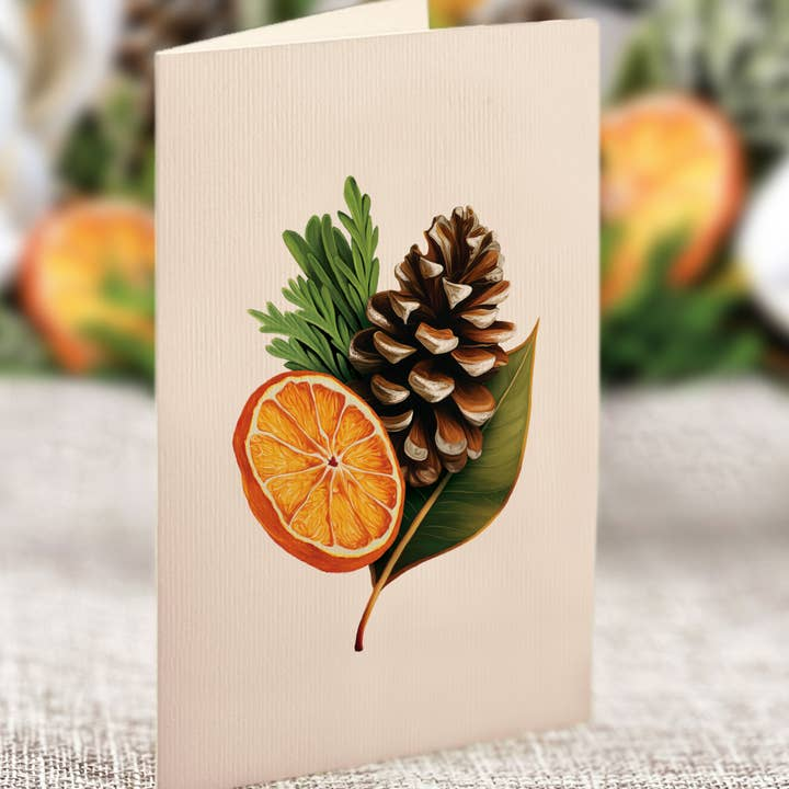 Freshcut Winter Magnolia Pop-Up Bouquet and Greeting Card - Mellow Monkey