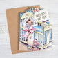 Shit Just Got Real - Baby Shower Card - Mellow Monkey