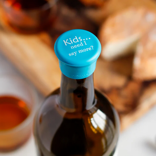 Kids... Need I Say More - Capabunga Wine Bottle Top Seal - Mellow Monkey