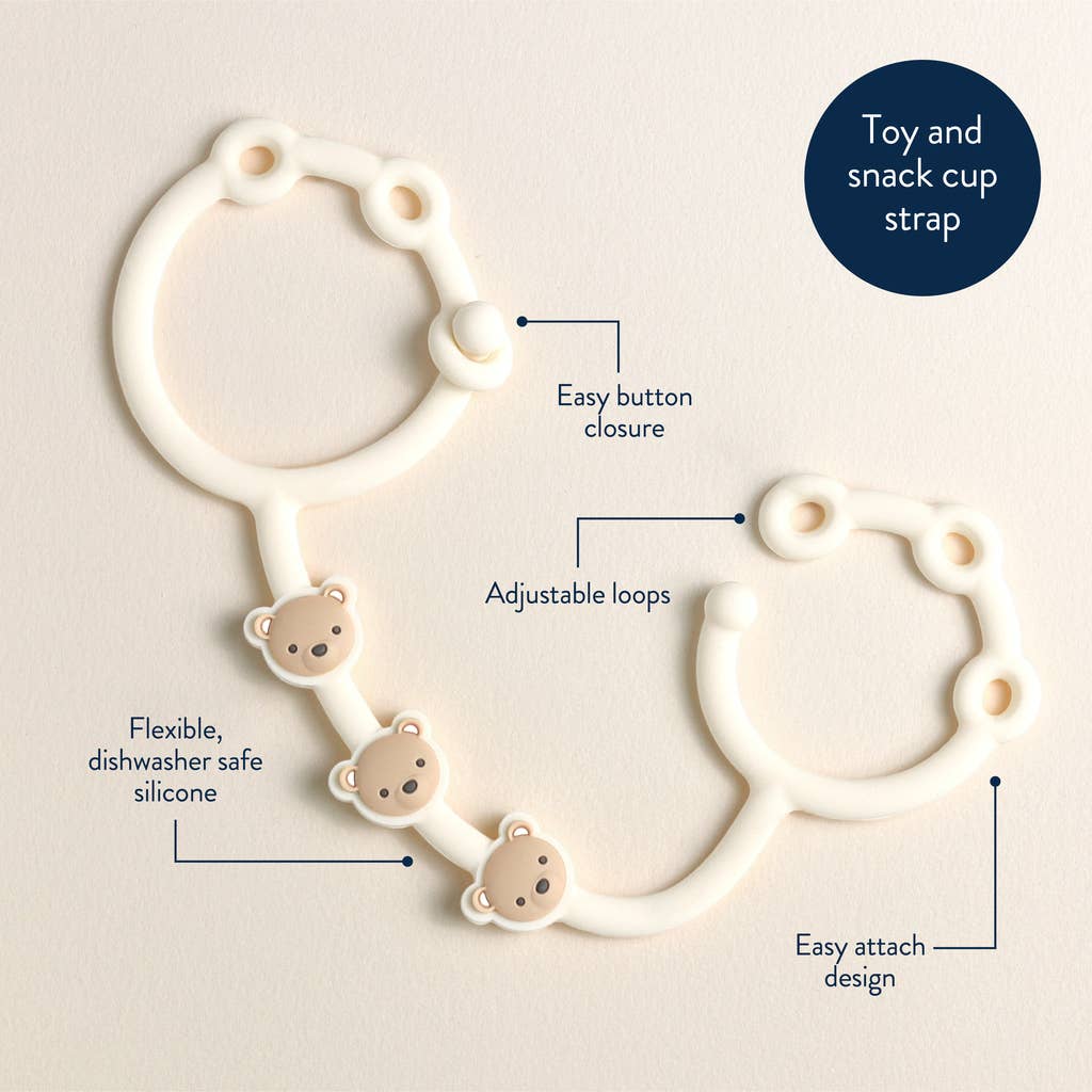 Itzy Strap™ - Toy & Snack Cup Strap - Mellow Monkey