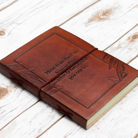 There Is No Limit To How Radiant, Alive & Irresistible You Can Be - Handmade Leather Journal