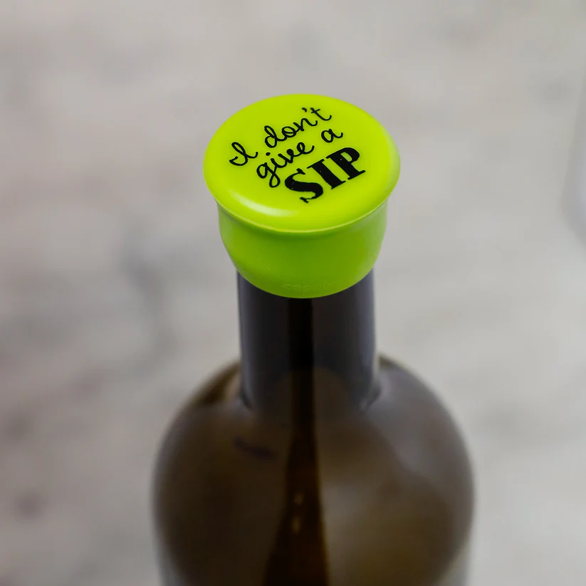 I Don't Give a Sip - Capabunga Wine Bottle Top Seal - Mellow Monkey