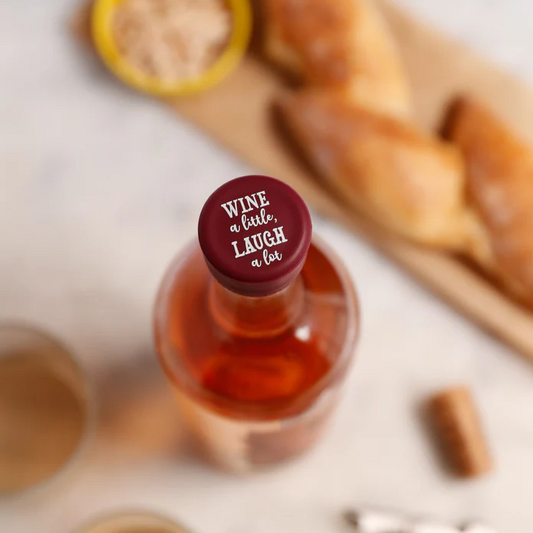 Wine a Little, Laugh a Lot - Capabunga Wine Bottle Top Seal - Mellow Monkey