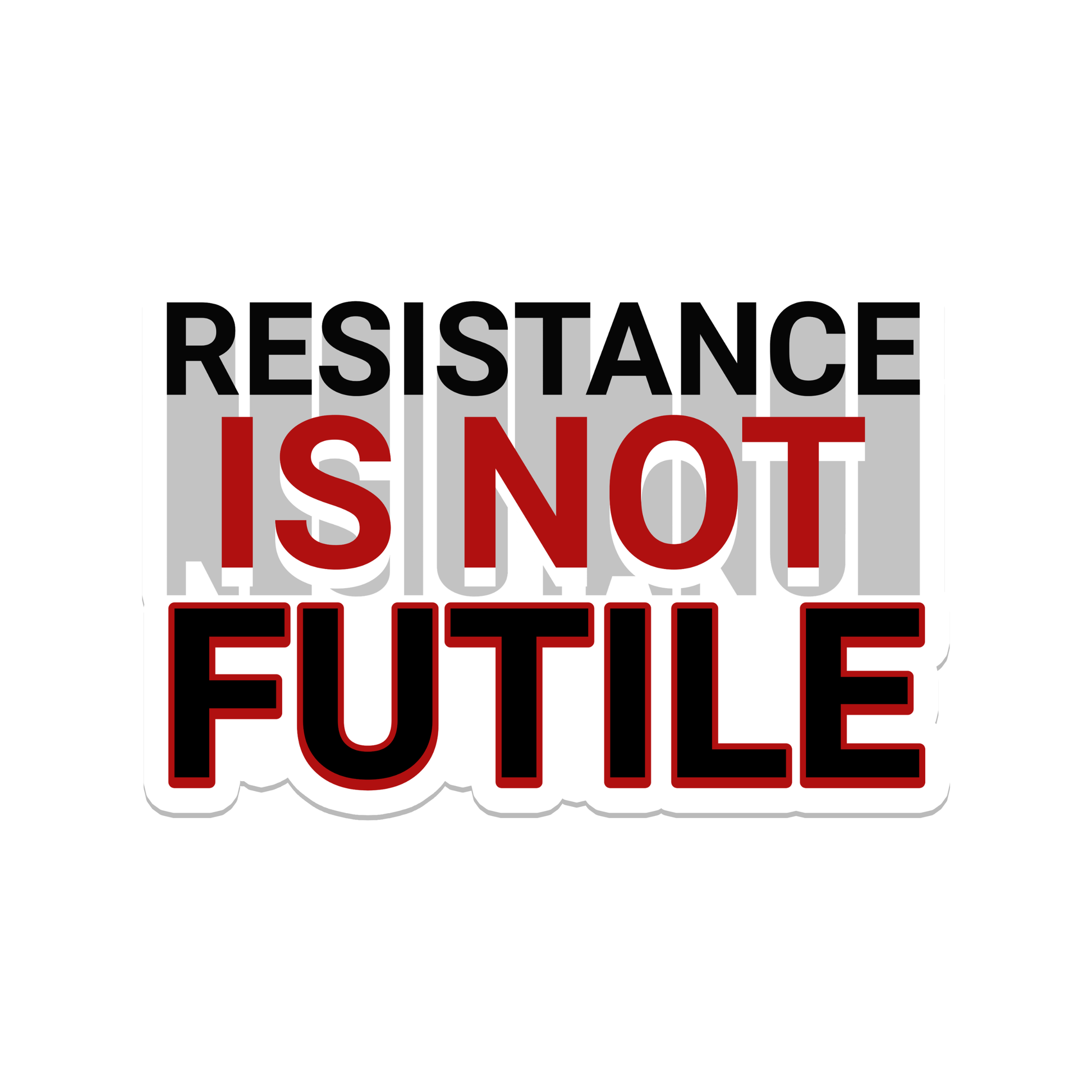 Resistance - Waterproof Vinyl Sticker Decal - 3-1/2-in. - Mellow Monkey