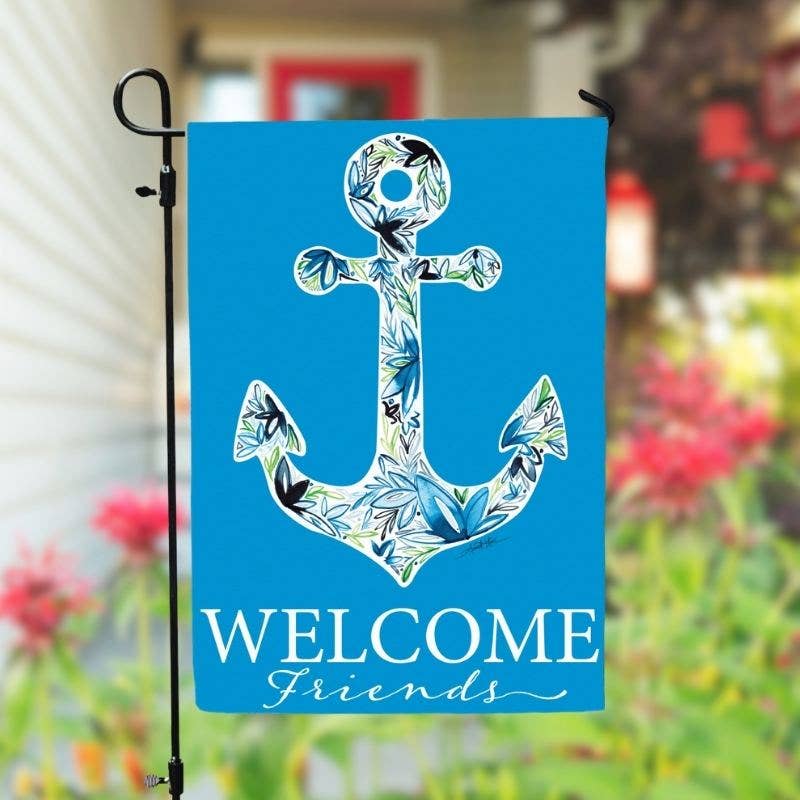 Anchor Design Double-Sided Garden Flag - Mellow Monkey