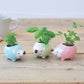 Hedgie Green - Ceramic Hedgehog Planter - 2-3/4-in - Mellow Monkey