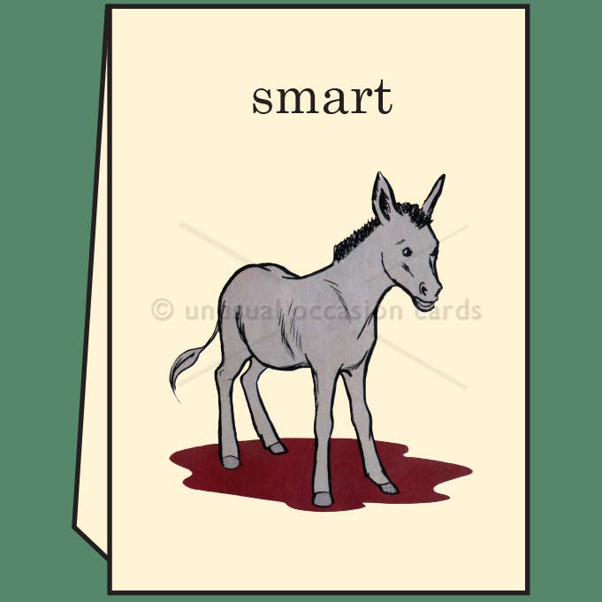 Smart Ass - Greeting Card - Mellow Monkey