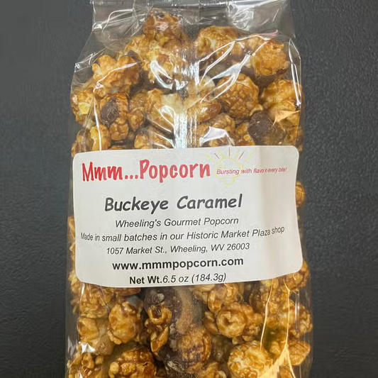 Buckeye Caramel Gourmet Popcorn - 6-1/2-oz - Mellow Monkey