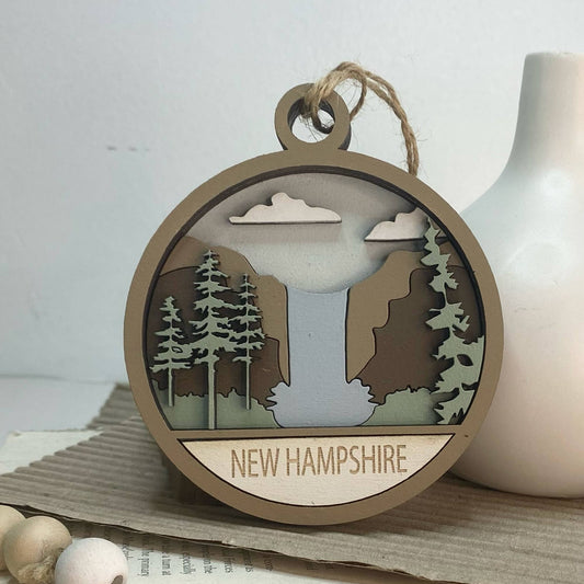 New Hampshire State Ornament - 4-5/8-in