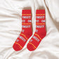 Cheez It Stripes - Women's Crew Socks - Mellow Monkey