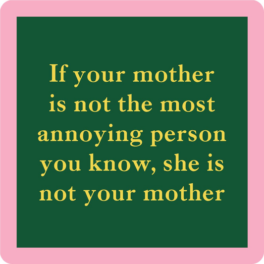 English Word  - Coaster - 4-in - Mellow Monkey