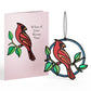 Sign of Love Cardinal Suncatcher Card - Mellow Monkey