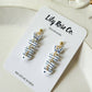 White and Blue Fish Earrings - Mellow Monkey