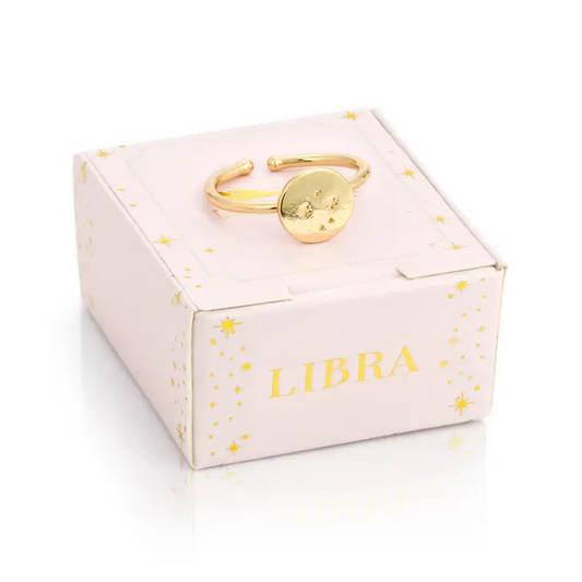 Libra - Gold Zodiac Ring - Mellow Monkey