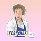 Yes, Chef - Vinyl Decal Sticker - Mellow Monkey