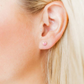 Screwback Stud Earrings - Nora Heart Pink - Mellow Monkey