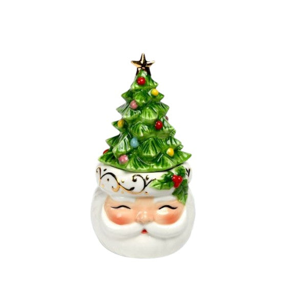 Santa with Tree Hat Salt and Pepper Shakers - Mellow Monkey