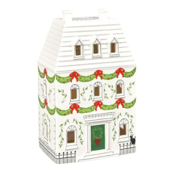 City House 1 - December Diamonds LED Holiday Village Decor - 8-in - Mellow Monkey