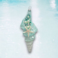 Blue Spiral Shell - December Diamonds Holiday Ornament - Mellow Monkey