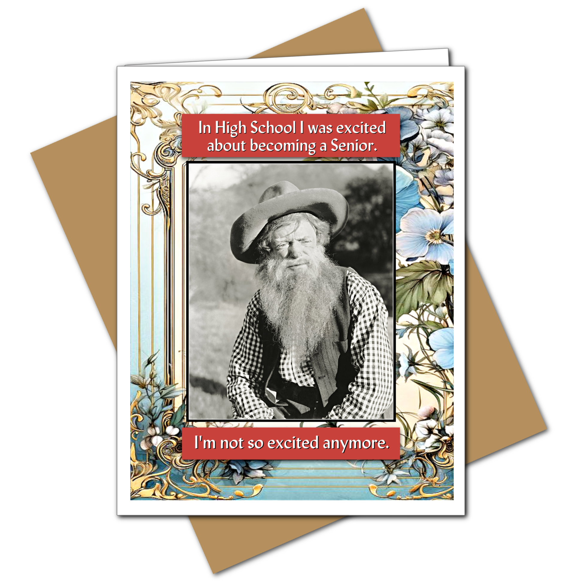 High School Senior- Birthday Greeting Card - Mellow Monkey