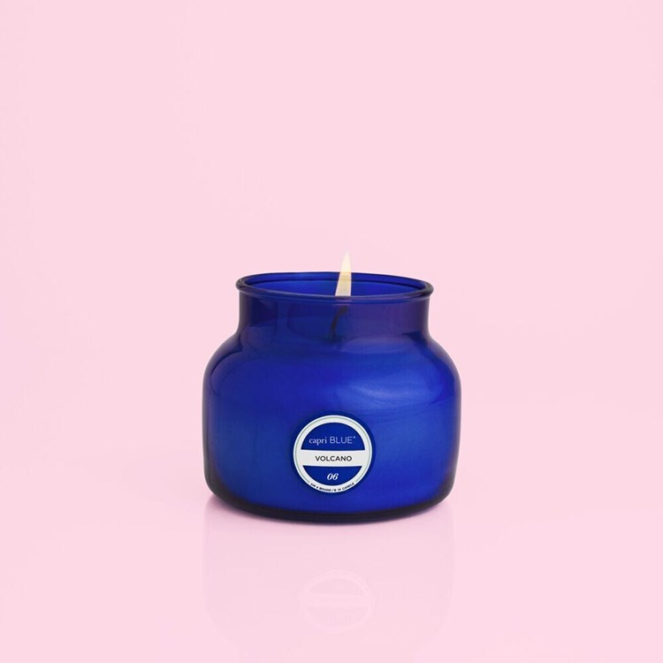 Volcano - Blue Signature Petite Candle - 8-oz. - Mellow Monkey