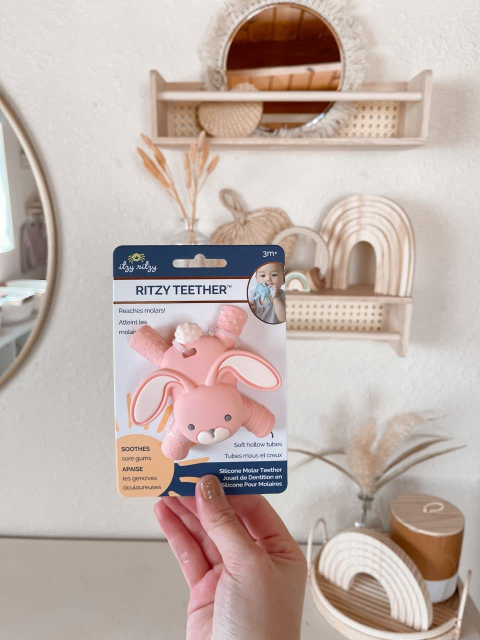 Ritzy Teether™ Baby Molar Teether - Bunny - Mellow Monkey