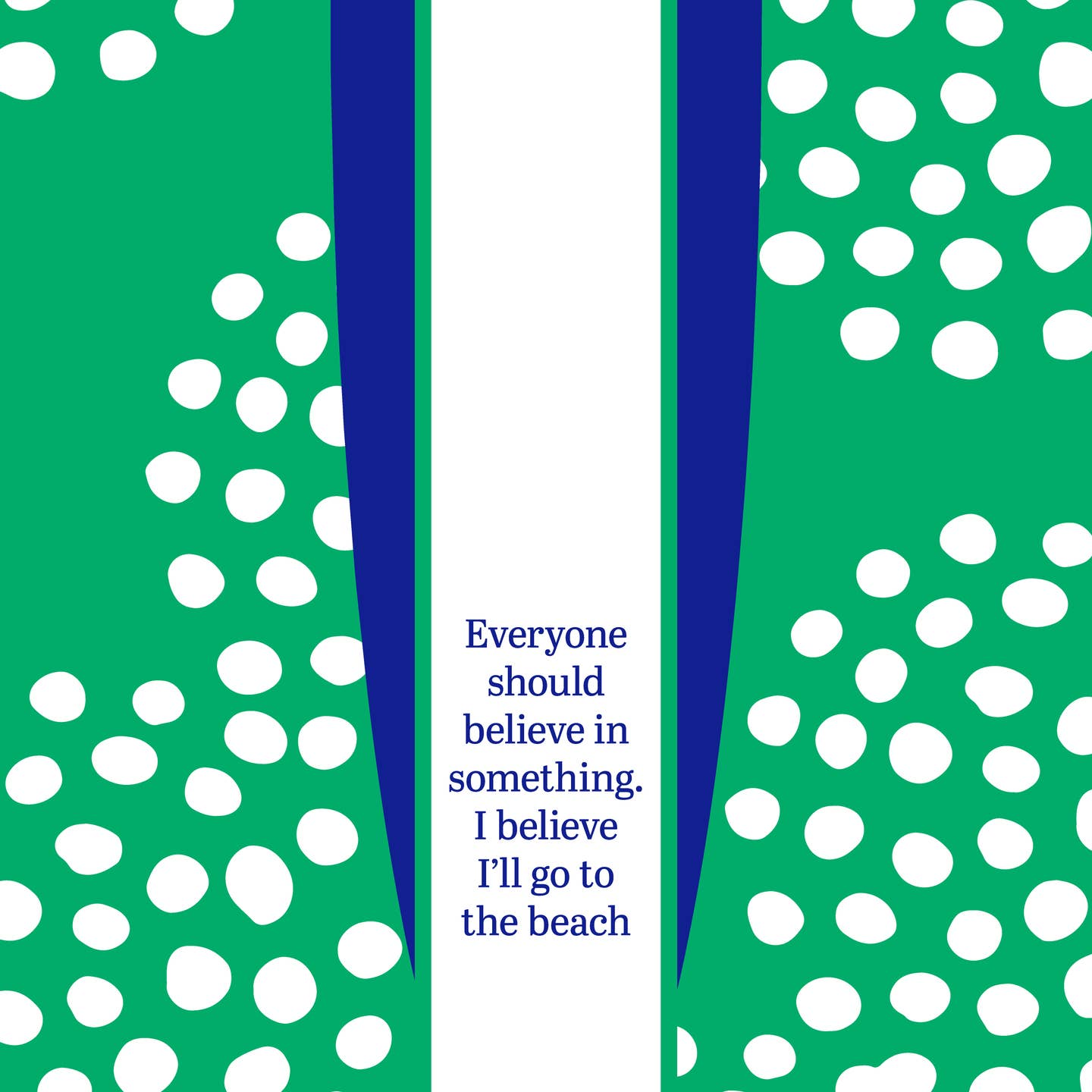 Go to The Beach - Funny Cotton Dish Towel - Mellow Monkey