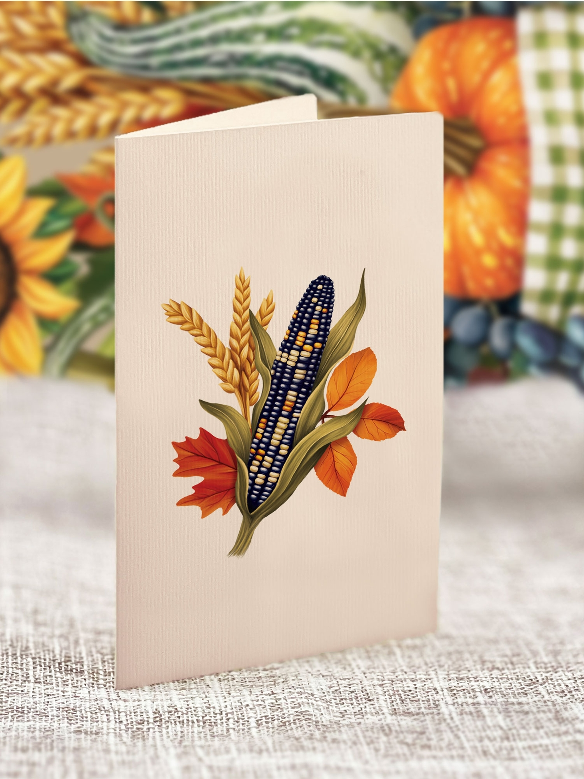 Freshcut Mini Golden Harvest Pop-Up Bouquet & Greeting Card - Mellow Monkey