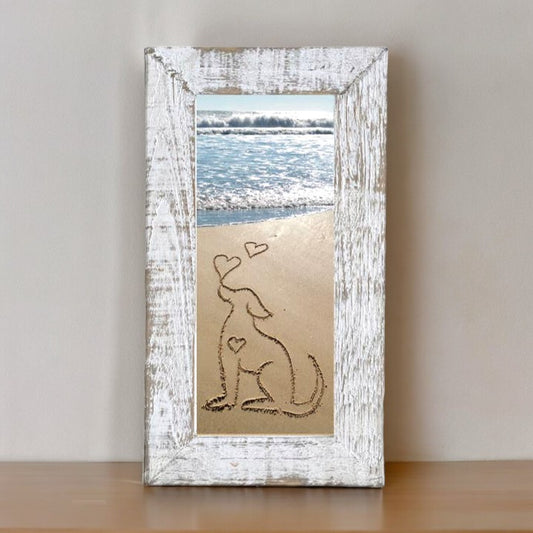 Framed Waves - Puppy Love - 10-1/2-in - Mellow Monkey