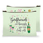 Zippered Bag - Girlfriends Are Therapists You Can Drink With - Mellow Monkey