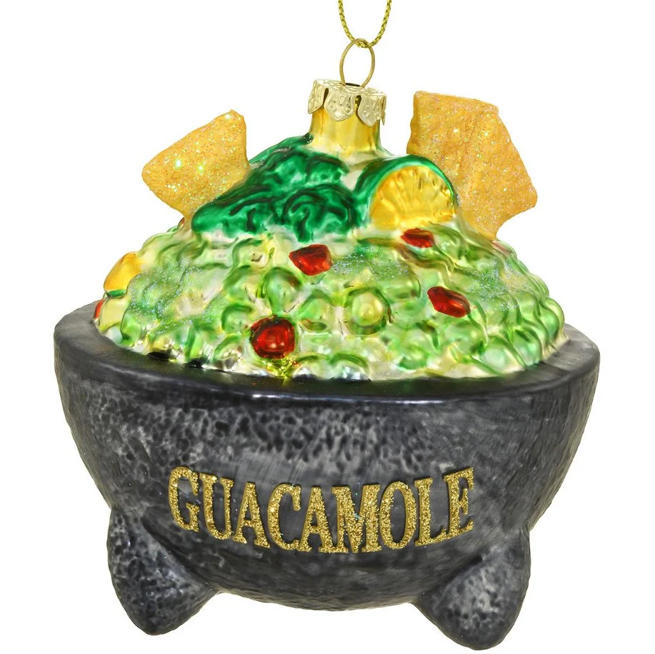 Guacamole Dip Ornament - December Diamonds Holiday Ornament - Mellow Monkey