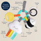 Bitzy Busy Ring™ Teething Activity Toy - High Contrast - Mellow Monkey