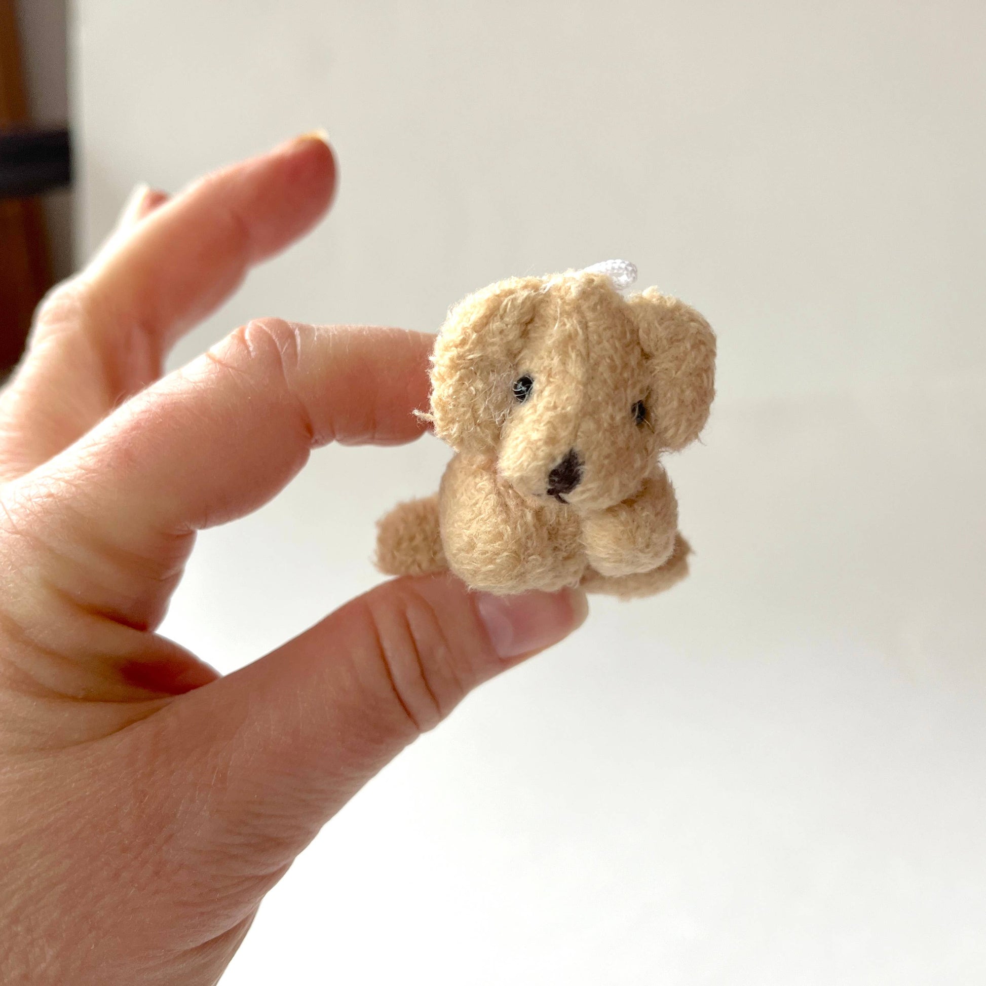 Mini Plush Puppy Dog - Beige - Backpack Charm - 2-in - Mellow Monkey