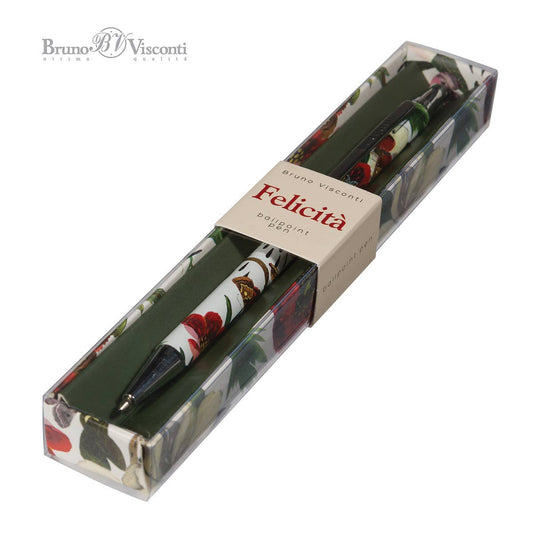 Felicita Peonies Ballpoint Pen by Bruno Visconti