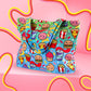 Junk Food Tote Bag - Zippered Pocket - Washable - Mellow Monkey