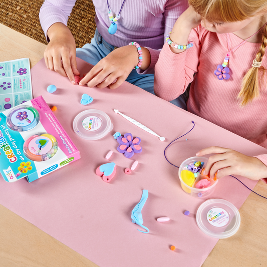 Blissful Blooms - Creatibles Air Dry Clay Jewelry Kit - Mellow Monkey