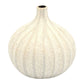 Tiny Congo - Handcrafted Porcelain Bud Vase - White with Stripes - 2.5 x 2.5 x 2.6 in - Mellow Monkey