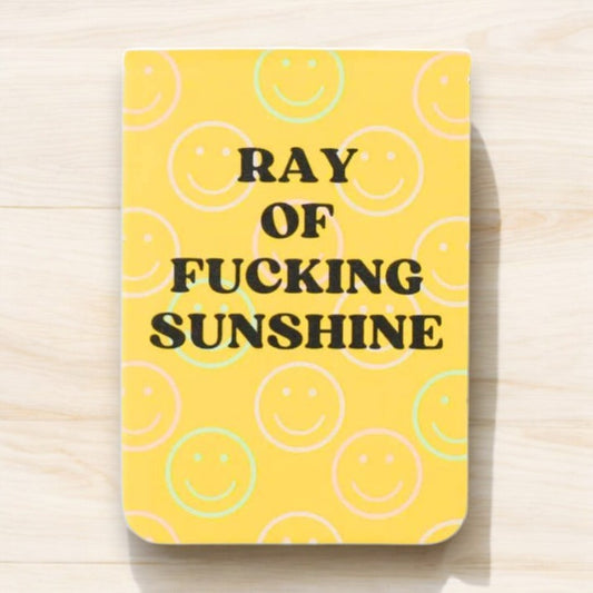 Ray of Fucking Sunshine - 4-1/2-in Leatherette Journal