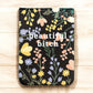 Beautiful Bitch (Floral) - 4-1/2-in Yellow Leatherette Journal