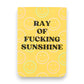 Ray of Fucking Sunshine - 4-1/2-in Leatherette Journal