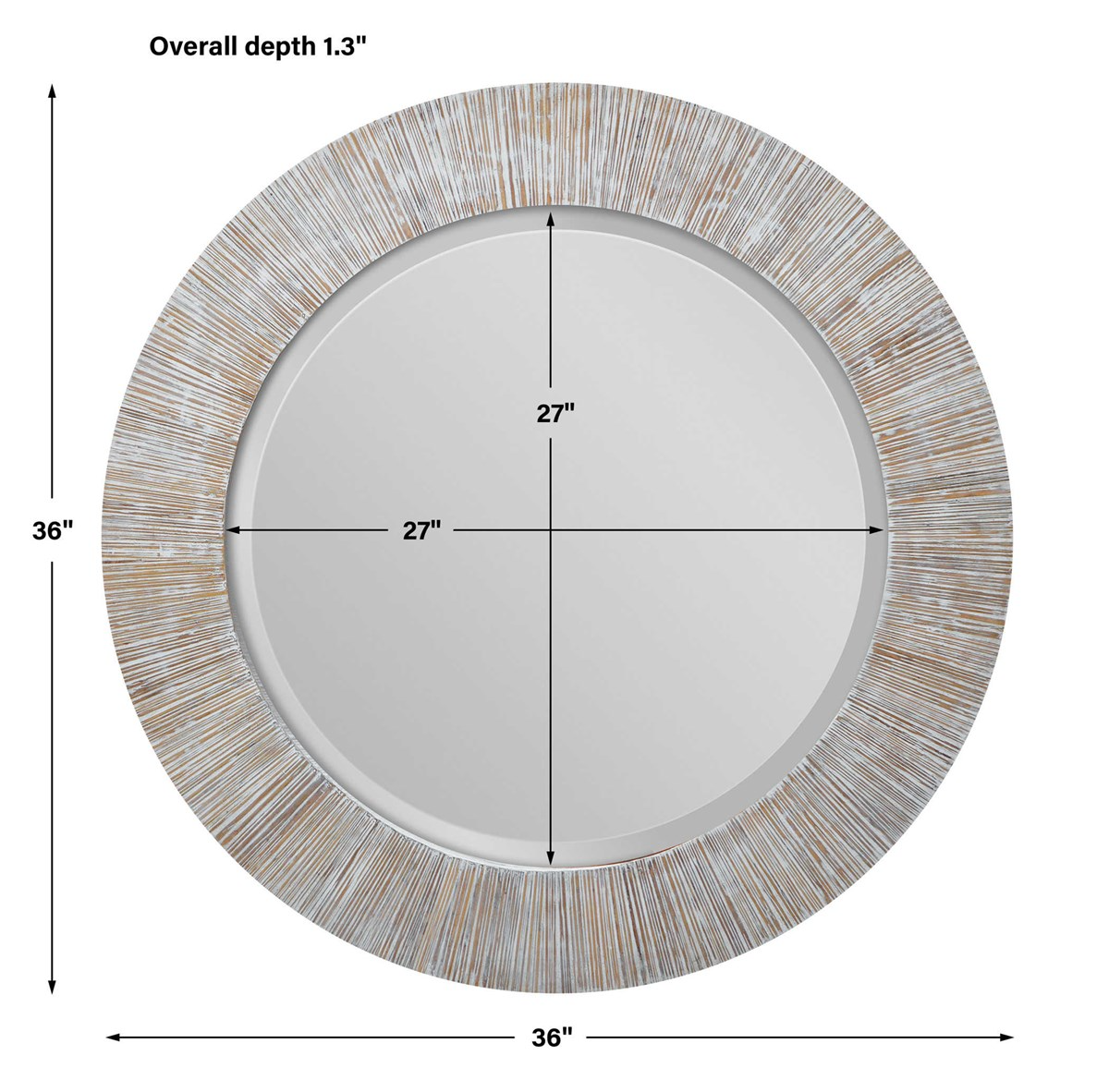 Repose Round Mirror - 36-in - Mellow Monkey